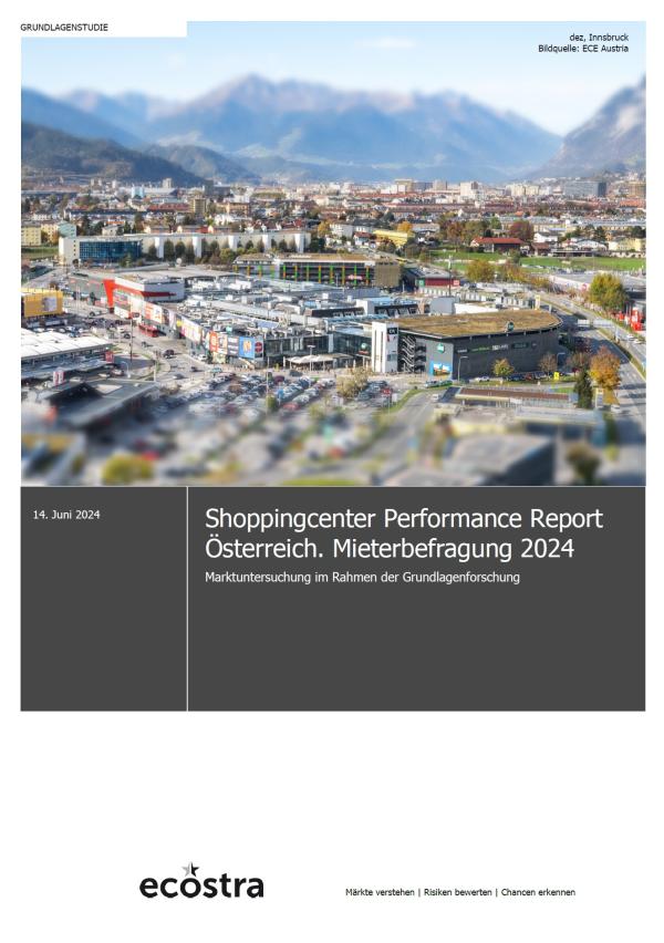 Shoppingcenter Performance Report Österreich 2024 - jetzt lieferbar!