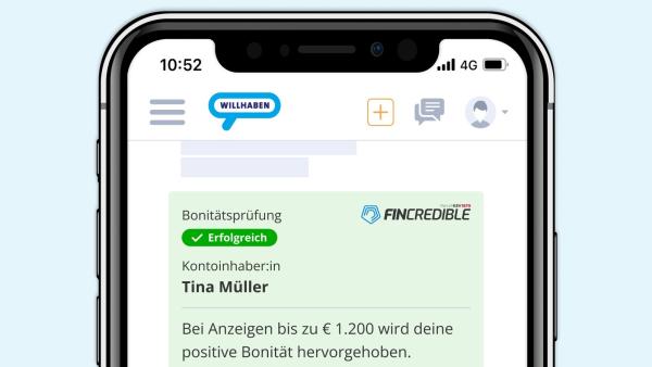 Immer mehr Immobiliensuchende auf willhaben nutzen den von FINcredible durchgeführten Bonitäts-Check