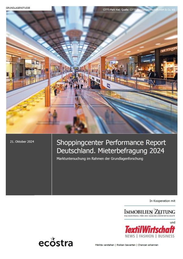 Shoppingcenter Performance Report Deutschland 2024 (SCPRD) - Sind Händler die besseren Center-Betreiber?