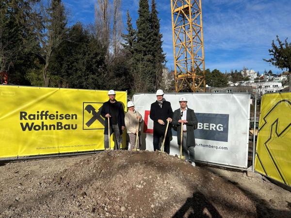 Baustart am Gallitzinberg: Raiffeisen WohnBau initiiert neues Wohnprojekt