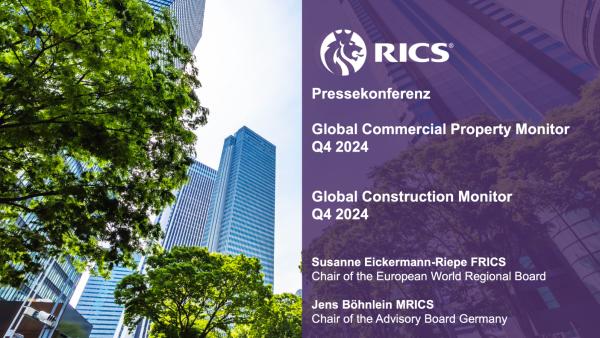 RICS: Globaler Gesamtindex stagniert, aber Investorenanfragen steigt in mehreren Märkten leicht