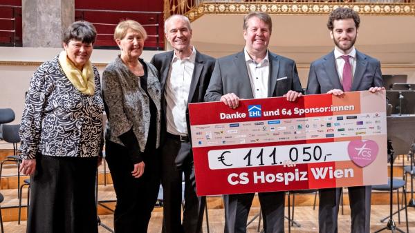 EHL-Benefizkonzert 2025 bringt 111.050 Euro für das CS Hospiz Wien