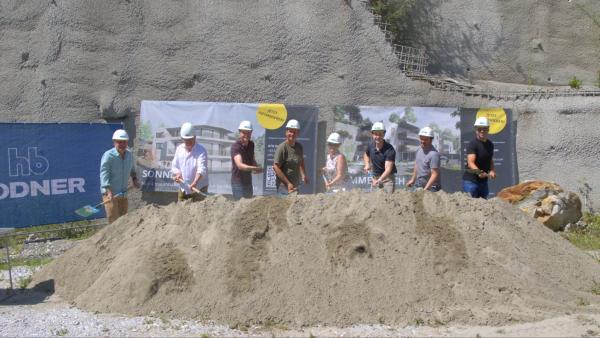 Spatenstich für exklusive Wohnprojekte HIMMELREICH und SONNEGG in Medraz, Stubaital