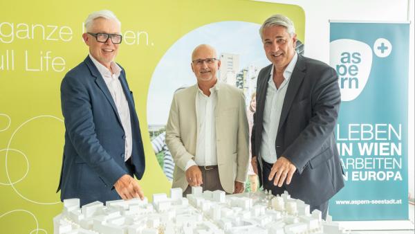 Ausstellung zum künftigen Quartier Seecarré in aspern Seestadt