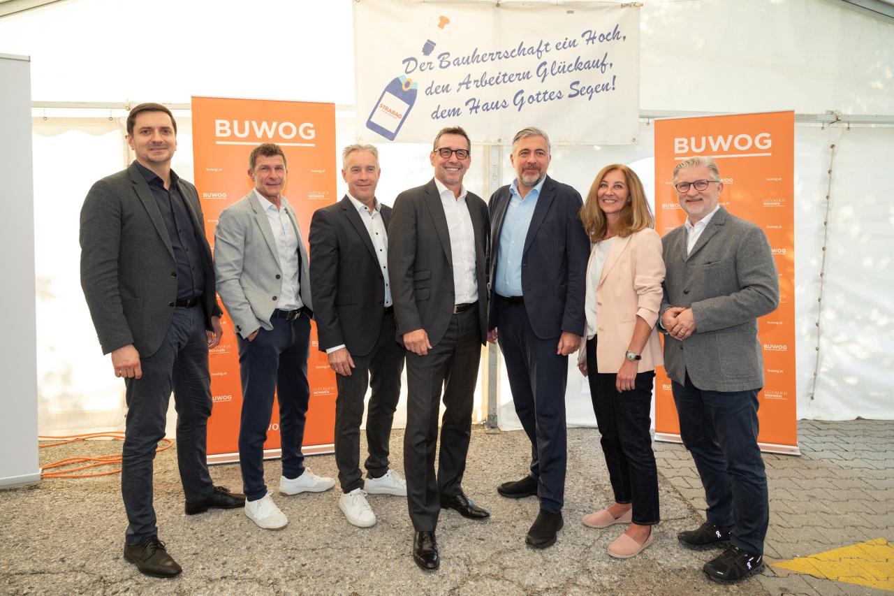 BUWOG-Projekt viéno erreicht Dachgleiche