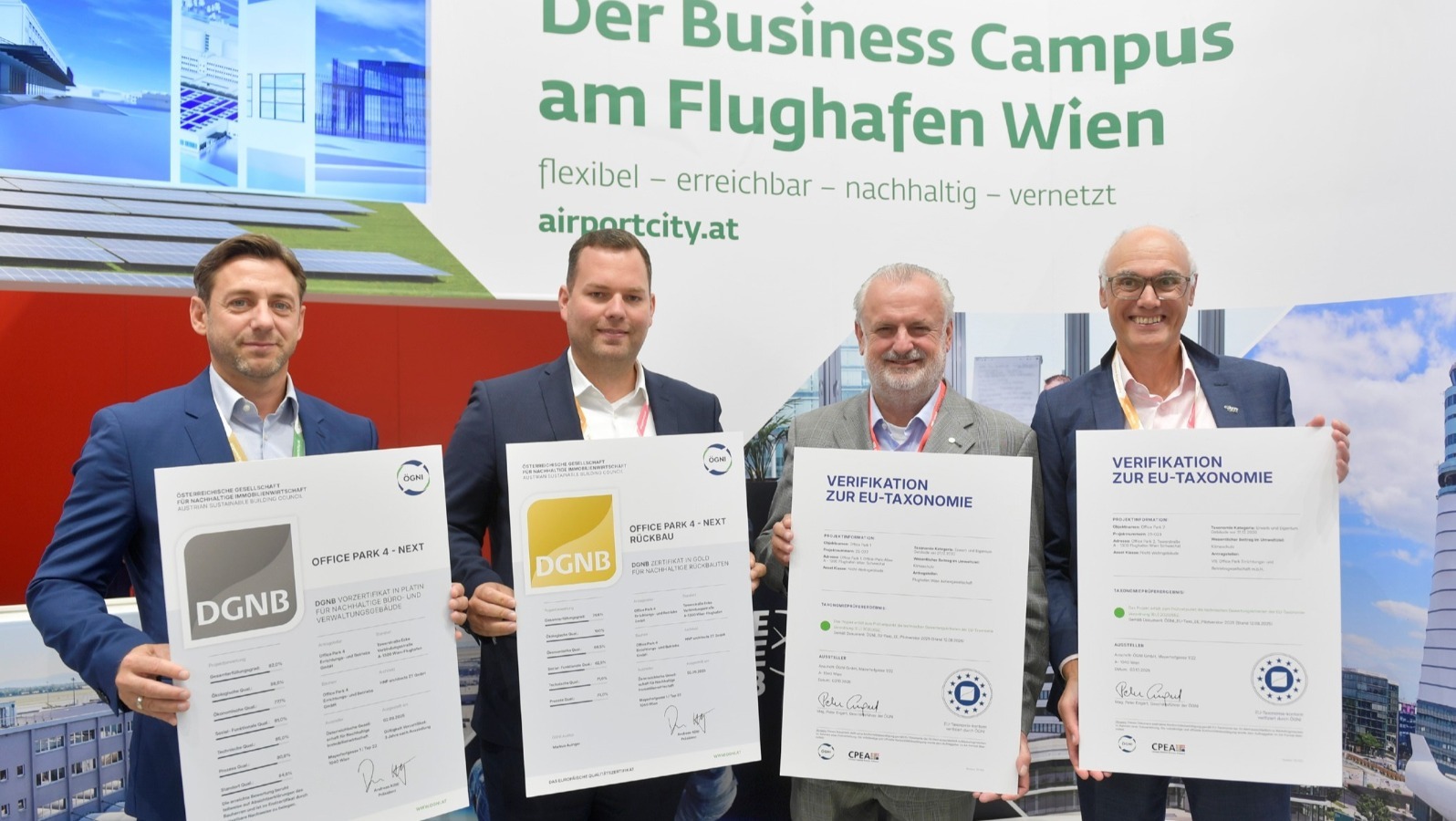 Flughafen Wien bekommt DGNB Zertifikat 