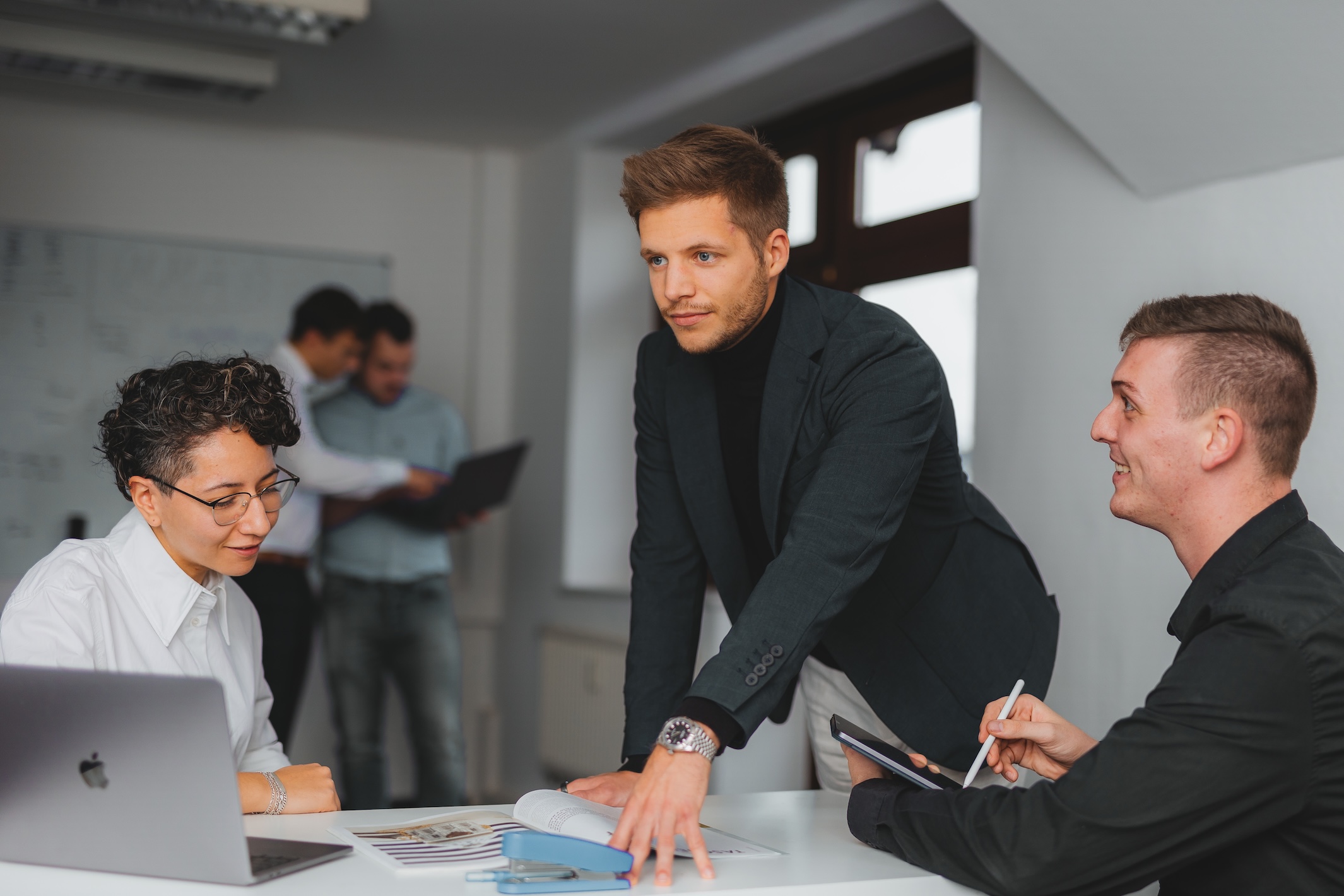 Florian Sedlmayer bei einem Recruiting Gespräch
