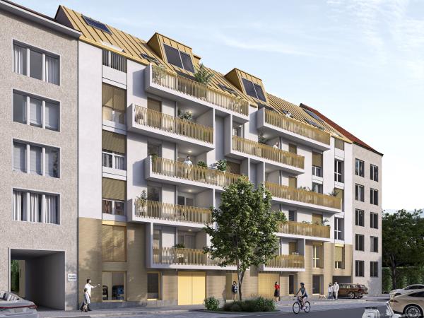 SIXTYSIX – Verkaufsstart für 37 klimafreundliche Eigentumswohnungen in Wien-Breitensee 
