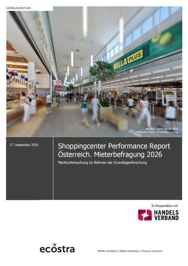 Neukauf Spittal ist Österreichs bestes Einkaufszentrum. Zufriedenheit der Händler bleibt stabil. Nahversorgungs-Ausrichtung entscheidend.