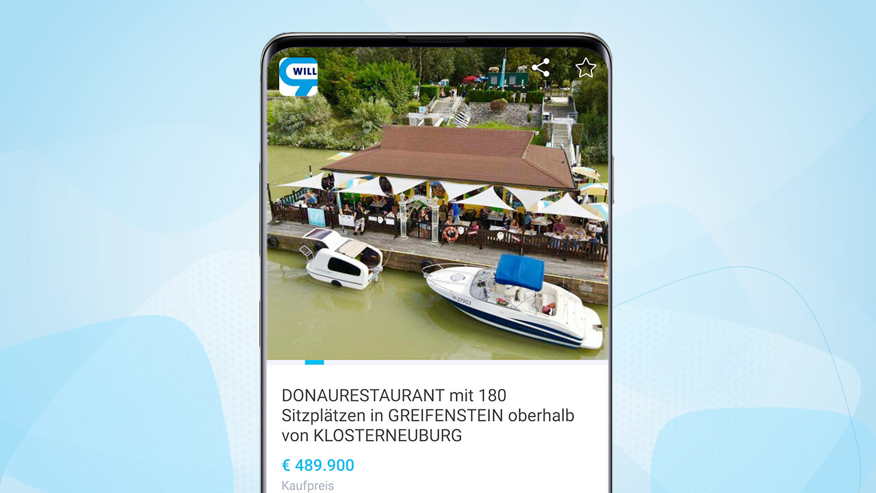 Sommer-Gelegenheit: Schwimmendes Donaurestaurant steht auf willhaben zum Verkauf