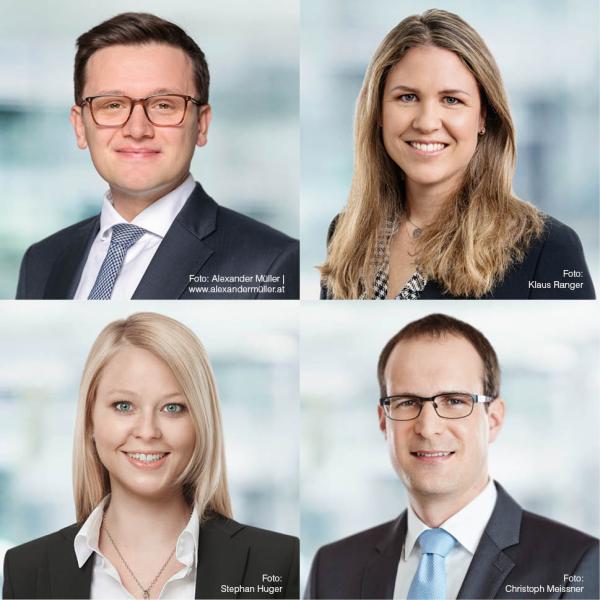 Phillip Andert, Judith Lidy, Magdalena Pleyer und Peter Steiner: Neue Directors bei TPA