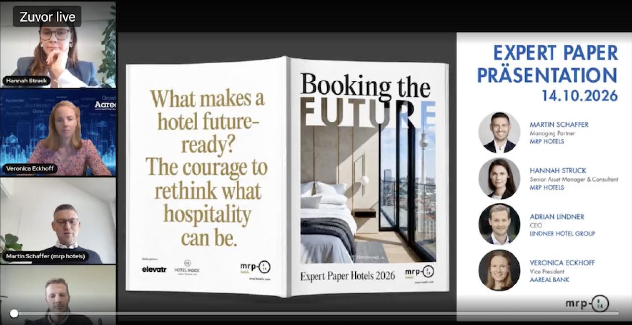 „Booking the Future“: Orientierung für den Hotelimmobilienmarkt von morgen