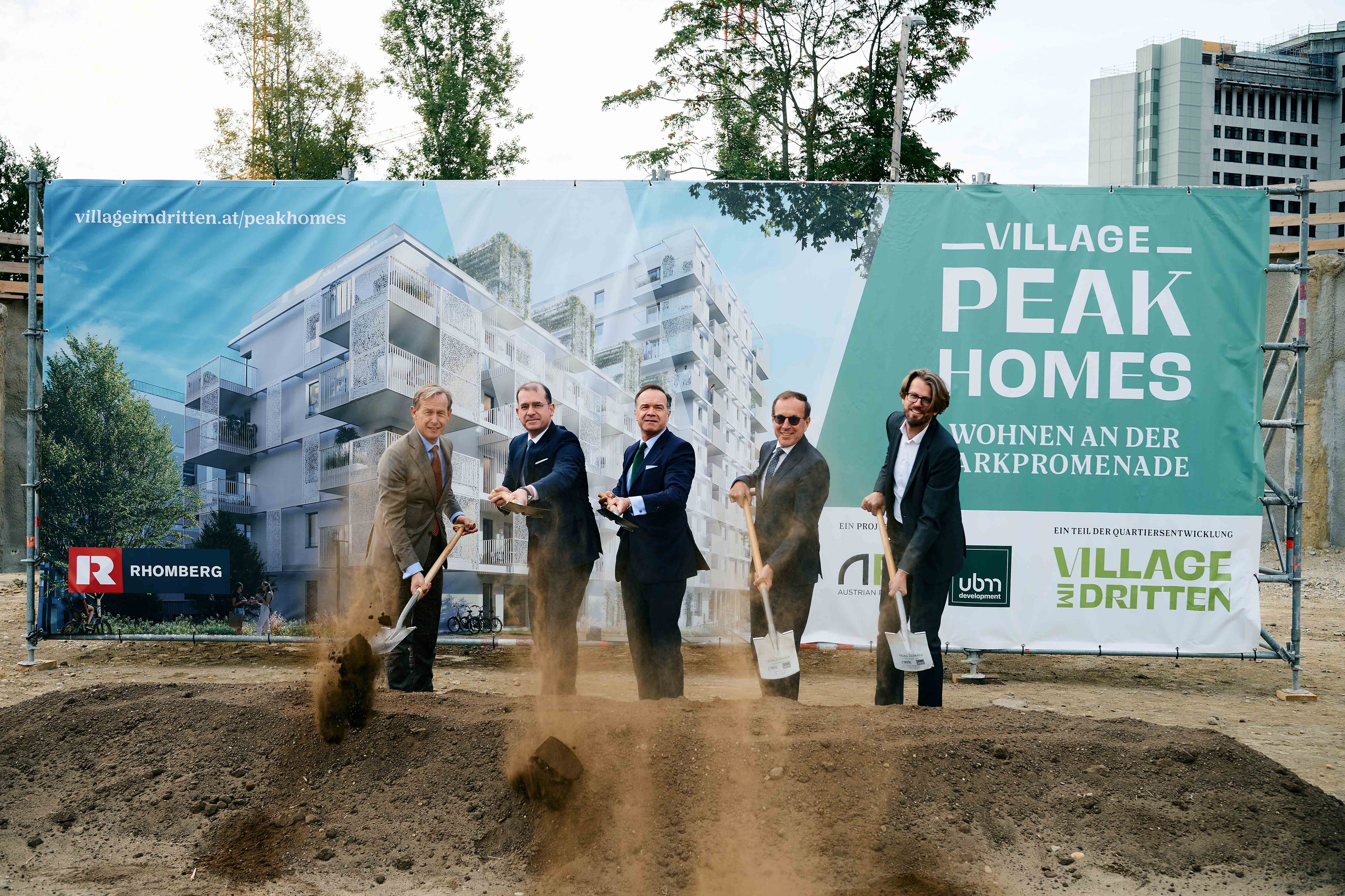 Spatenstich Peak Homes Beck Weiss Winkler Gleissner Pichler (c) Philipp Horak